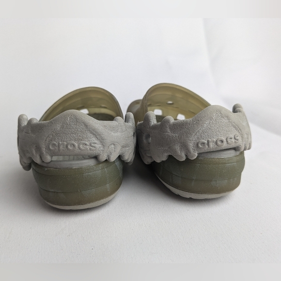 CROCS baby Shark Sandals Size 4-5 Gray Color Waterproof - Picture 4 of 7